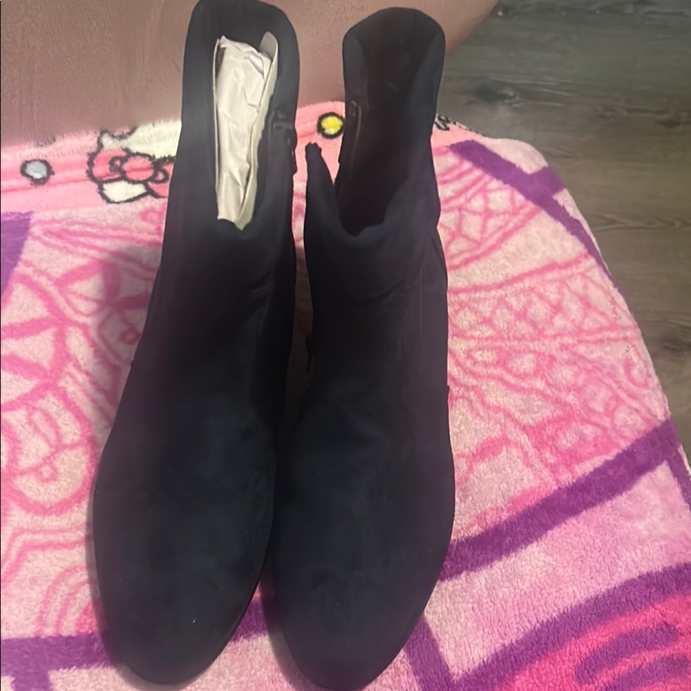Elegant navy blue Women's Ankle Boots